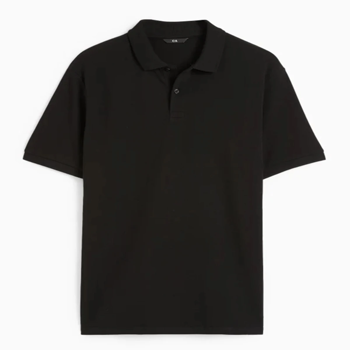 Solid Poloshirt "BLACK" - PM01