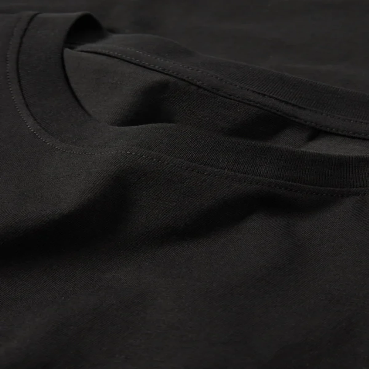 Oversized or Drop Shoulder Solid T-shirt "BLACK" - DS01